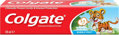Colgate Toothpaste Kids Tp 2-5 Years Bubblefruit, 144 X 50 Ml
