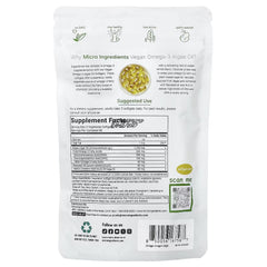 Micro Ingredients, Vegan Omega-3 Algae Oil, Lemon, 240 Vegetarian Capsules