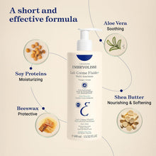 Embryolisse Lait-Crème Fluid+ face and body moisturizer bottle with pump