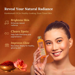 Auravedic Kumkumadi Oil, 100 Ml. Kumkumadi Face oil for Glowing Skin. Kumkumadi Tailam from kerala.