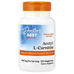 Doctor's Best, Acetyl-L-Carnitine, 60 Veggie Caps (500 mg Per capsule)