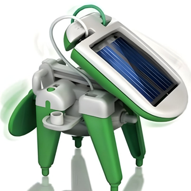 6-in-1 Solar Powered Robot Kit Green
