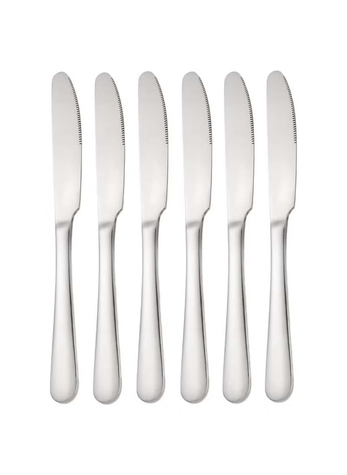 Huitich 6 piece knife set for dining with sleek stainless steel serrated blades and ergonomic handles
