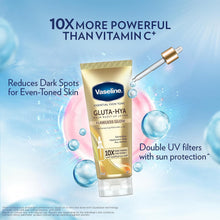 Vaseline Essential Even Tone Gluta-Hya body lotion tube with UV filter applicator