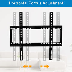 TV Wall Mount 26-63 Inches Ultra Strong Slim Fixed TV Bracket Heavy Duty Ultra Super Strong 50KG TV Wall Mount with Wall Fixing Kit for Flat Curved Screen TV LED LCD OLED and Plasma 50Kg