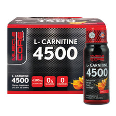 MUSCLE CORE NUTRITION L-Carnitine 4500 Tangerine, 89 Ml Box Of 12