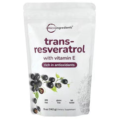 Micro Ingredients, Trans-Resveratrol With Vitamin E, 142 g (5 oz)