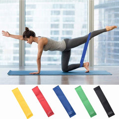 Elete Exercise Resistance Bands Set Of 5 Resistance Loops Extra Light To Extra Heavy Resistance 12 Inch Work Out Bands Perfect For Gym, Fitness, Yoga, Multicolor, Resendent Bank 1,