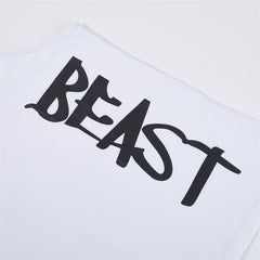 Camiseta sin mangas de culturismo con estampado de bestias para hombre de Cabeen