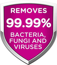 Cleaning efficacy shield: removes 99.99% bacteria, fungi and viruses