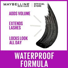 Curved black mascara smear shaped like a lash