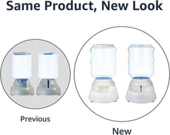 Gravity Pet Food Feeder and Water Dispenser Bundle, Small (1-Gallon Capacity)