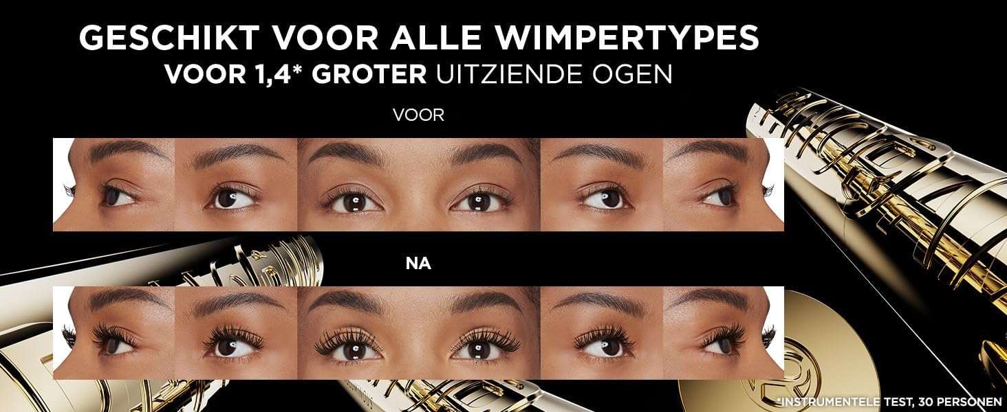 L’Oréal Paris , Volume Million Lashes PANORAMA Mascara - Volumizing mascara making eyes look 1.4x bigger