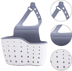 Sink Caddy Sponge Holder, Kitchen Sink Storage Basket Hanging Bag Basket Organizer for Sponges Soaps and Cleaning Brushes Sink Accessories