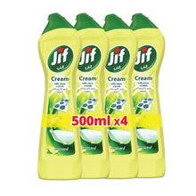 Jif lemon cream cleaner multipack of four 500ml bottles with green caps