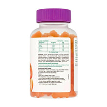 Chewy Vites Kids immune support bottle with purple cap, nutrition facts and ingredients panel