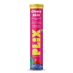 PLIX - THE PLANT FIX Glutathione Tablets With Vitamin C For Clear And Youthful Skin (Pack Of 1, Strawberry) | 15 Collagen Supplements |500mg L-Glutathione, Vegan Vitamin E And Hyaluronic Acid