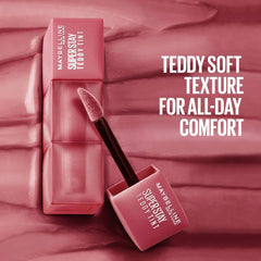 Maybelline New York Superstay Teddy Lip Color, Transfer-Proof, Soft Matte Lip Color, 12-Hour Wear, 15 Skinny Dip