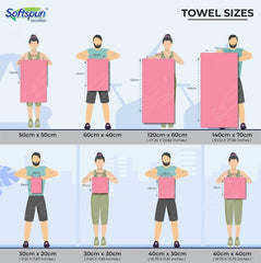 SOFTSPUN Microfiber Cloth - 4 pcs - 40x40 cms - 340 GSM Grey- Thick Lint & Streak-Free Multipurpose Cloths - Automotive Microfibre Towels for Car Bike Cleaning Polishing Washing & Detailing