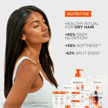 Kérastase Nutritional scalp serum bottles with orange pump and dropper, boxed set