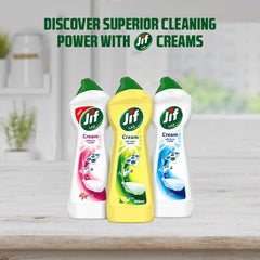 Limpiador en crema JIF, Limón, quitamanchas con tecnología de microcristales 500ml