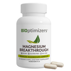 BiOptimizers Magnesium Breakthrough Supplement 4.0 - Has 7 Forms of Magnesium Like Bisglycinate, Malate, Citrate, and More - Natural Sleep Aid - Brain Supplement - 60 Capsules