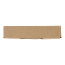 Cardboard battery package end cap with a small slot