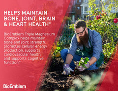 BioEmblem Non-GMO Triple Magnesium Complex (90 Capsules,300mg)