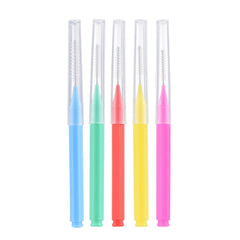 Eacam 100 Pieces Interdental Brushes Floss Toothpick Braces Brush Tooth Cleaning Tool Tooth Care Interdental Brushes Set