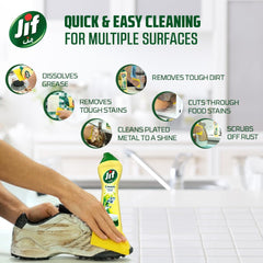 Limpiador en crema JIF, Limón, quitamanchas con tecnología de microcristales 500ml