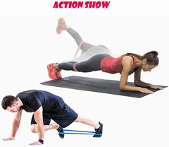 Elete Exercise Resistance Bands Set Of 5 Resistance Loops Extra Light To Extra Heavy Resistance 12 Inch Work Out Bands Perfect For Gym, Fitness, Yoga, Multicolor, Resendent Bank 1,