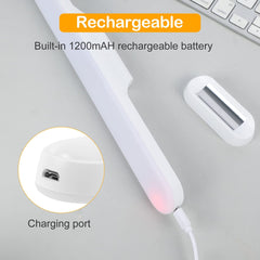 Under Cabinet Lights，Rechargeable Battery Led Lights Ba，Dimmable Led Light Bar With 3 Color Modes， USb Rechargeable，Wall Shelf, Closet, Mirror, Bedside, Kitchen Lighting