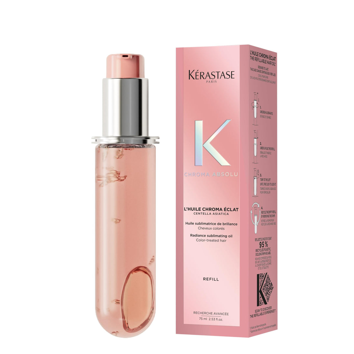 Keratase Refillable Hair Oil from Kroma Absolu Lowell 75ml