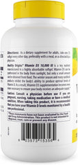 Healthy Origins Vitamin D3 (Lanolin) 10,000 IU Softgel - 1 Year Supply - Bone Health and Immune Support Supplement - Easily Absorbable Vitamin D - Gluten-Free Vitamin D3 Supplement - 360 Softgels