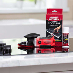 Weiman Complete Cook Top Cleaning Kit - Cook Top Cleaner and Polish 2 oz, Scrubbing Pad, Cleaning Tool, Cook Top Razor Scraper - Mumzar