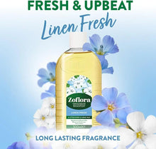 Linen fresh multipurpose disinfectant bottle, 500 ml, light yellow liquid and white cap