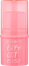 essence Baby Got Blush blush balm stick in pink, close-up on container