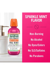 TheraBreath Healthy Smile Rinse, Sparkle Mint, 16 Oz