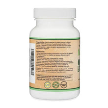 Magnesium L-threonate supplement bottle back label with ingredient and GMP icons