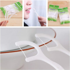 160 PCS Dental Floss Picks - Plastic Tooth Floss Sticks, Triple Clean Flossers
