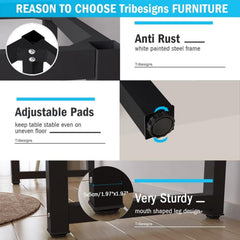 Computer Desk 120 * 60cm, Computer Laptop Table Desk Office Desk Study Writing Desk Easy Assembly, Computer Desk Modern Simple Style for Home Office