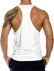 Camiseta sin mangas de culturismo con estampado de bestias para hombre de Cabeen