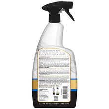 Stone Care daily cleaner sprayer bottle with back label and barcode