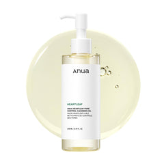 Aceite limpiador ANUA Heartleaf para el control de poros, aceite limpiador facial, removedor de puntos negros, doble limpieza, ingredientes suaves, cuidado de la piel coreano, 200 ml