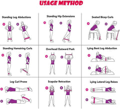 Elete Exercise Resistance Bands Set Of 5 Resistance Loops Extra Light To Extra Heavy Resistance 12 Inch Work Out Bands Perfect For Gym, Fitness, Yoga, Multicolor, Resendent Bank 1,