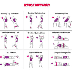 Elete Exercise Resistance Bands Set Of 5 Resistance Loops Extra Light To Extra Heavy Resistance 12 Inch Work Out Bands Perfect For Gym, Fitness, Yoga, Multicolor, Resendent Bank 1,