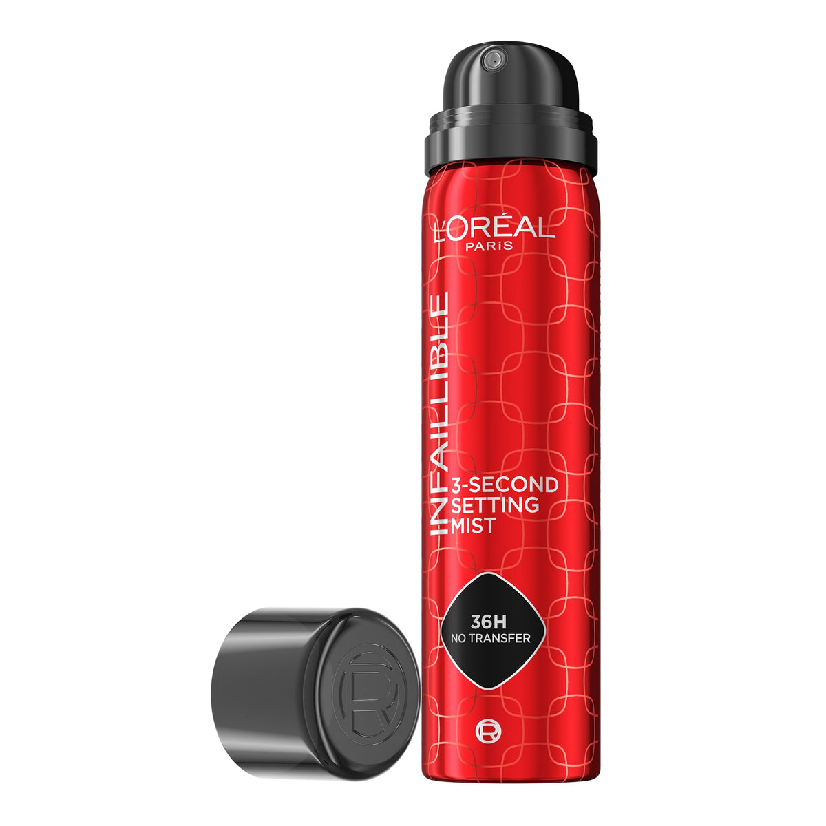 L'Oréal Paris L'Oréal Infallible 3-Second Setting Spray Mist, Bruma microfina de hasta 36 horas de duración, Transparente, 50 ml