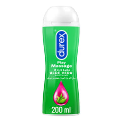 Durex Play Massage 2 in 1 Lubricant, Aloevera Soothing - 200 ml (Pack may vary)