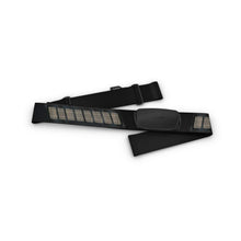 Heart rate monitor strap with black sensor electrode pads
