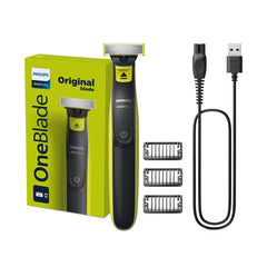 Philips OneBlade QP2724/10 | Trim, Edge & Shave Any Length of Hair | 3 Stubble Combs, Dual-Sided Blade | Wet & Dry Use, 45min Cordless Use
